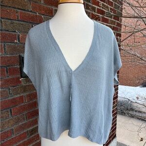 Eileen Fisher Women’s Cotton and Linen Cardigan (Sz L)